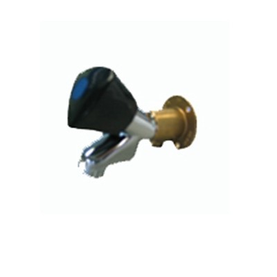 Wasmachinekraan/terugslagklep 68951255 + muurplaat messing Kiwa 40657705 - 1 stuk