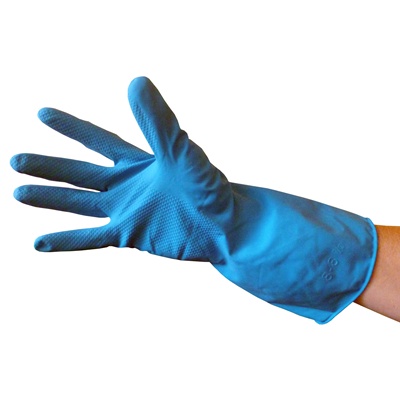 Gants ménagers BLEU - S