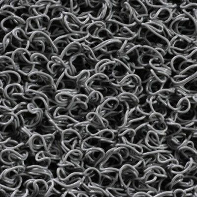 Spaghetti mat with backing - cut per metre, roll width 1.2 m - ANTHRACITE