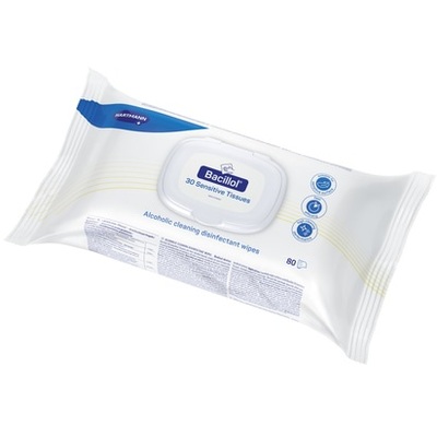 Bacillol 30 Tissues - Flowpack 80 stuks (BE: BE-REG-00898, NL: 16332N, FR: 42371, LUX: 171/13/L) (Lot: 246644-516166)