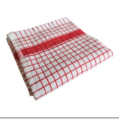Keukenhanddoek multifuctioneel - katoen - 50 x 70 cm - tijdelijk ROOD