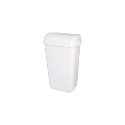Poubelle plastique blanche 25l