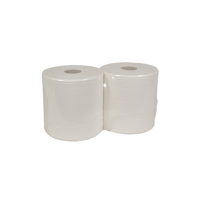 Maxiroll 100% Cellulose White 2-Ply 24cm 375m 986 sheets 2pcs