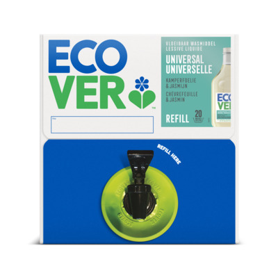 Ecover Vloeibaar wasmiddel - 15 l - bag-in-box - 11 talen