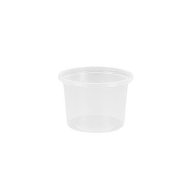 Pot à sauce rond PS 100 ml transparent Ø 70 x 49 mm 3000 pcs - Contribution FOST PLUS incluse