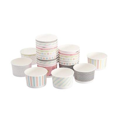 Ijsbeker Karton Rond 160cc Pastelmix 800st