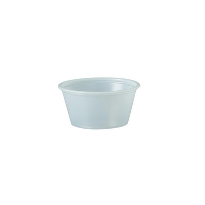 Pot rond ps 60cc semi- demi-transp. ø62x30mm 2500pcs