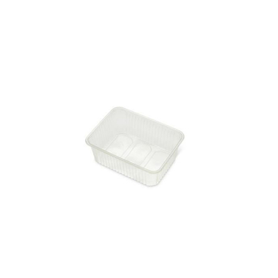 Barquette rectangulaire 1000 cc - 180 x 133 x 64 mm - 300 pièces - TRANSPARENTE