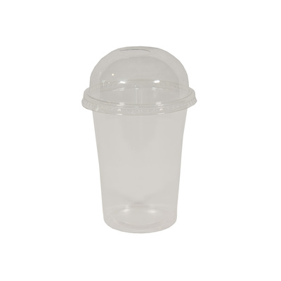 Deksel Dome Met Opening Voor Beker 400ml - Ø 95 mm - 1000st - Inclusief FOST PLUS bijdrage
