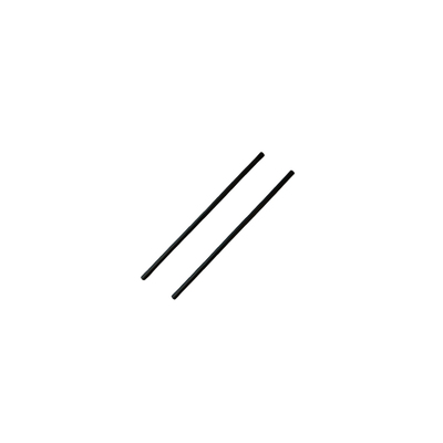 Pailles en PP noir, 250 pièces