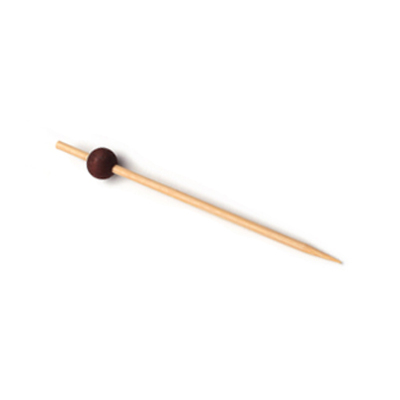Pique bambou avec ballon noir 12cm 250pcs