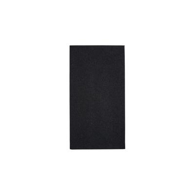 Serviette Airlaid - 8 plis - 40 x 40 cm - 750pcs - NOIR