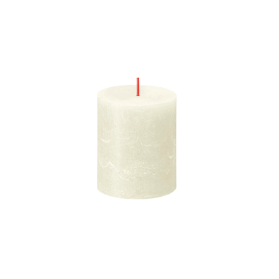 Stompkaars Rustiek 68x80mm Brandduur 35u 4st Soft Pearl