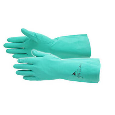 Handschoen pro chem groen nitril plus 33cm per paar - 10