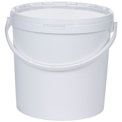Seau avec couvercle 15L BLANC