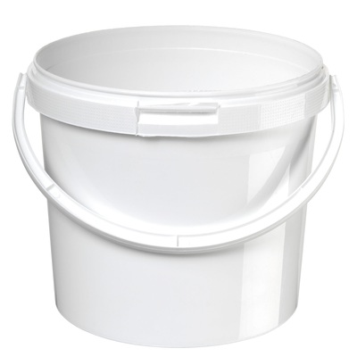 Seau avec poignée - 10,7 l - BLANC