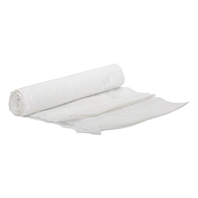 Sac HD avec lien de fermeture - 50 x 55 cm - T25 - 25 l - BLANC - rouleau 25 pièces