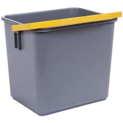 Seau 6L GRIS anse YELLOW