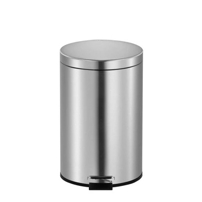 Seau à pédale en acier inoxydable mat - 3 l