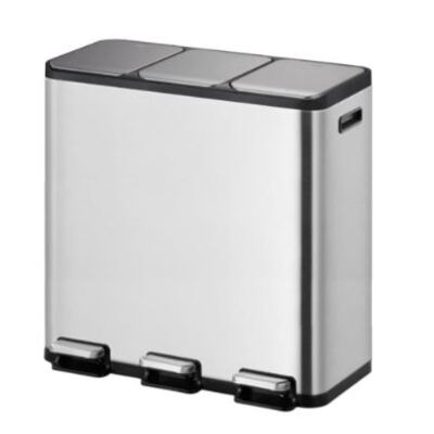 Bomabin Collect Trio - 3 x 15 l - mat RVS