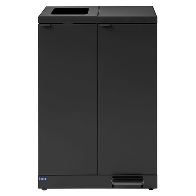 Bomabin Select Bica - 2 x 65 l - NOIR - ouvert/pédale