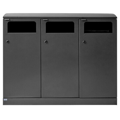 Bomabin Select Bica Outdoor - 3 x 100 l - ANTHRACITE NOIR