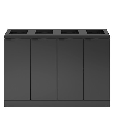 Bomabin Select Bica - 4 x 45 l - ANTHRACITE - ouvert/ouvert/ouvert/ouvert
