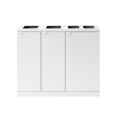 Bomabin Select Bica - 2 x 65 l + 2 x 45 l - BLANC - ouvert/ouvert/ouvert/ouvert