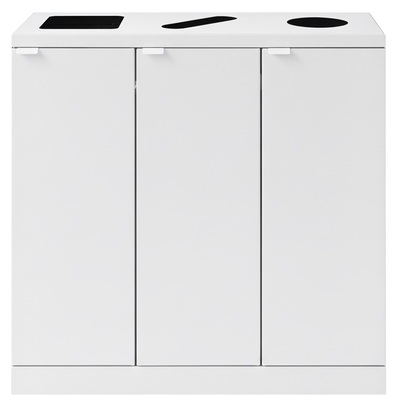 Bomabin Select Bica - 3 x 65 l - BLANC - ouvert/fente/ronde