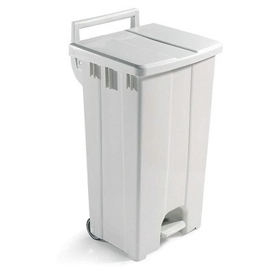Bomabin Select Pedal Classic - 90 l - BLANC - couvercle BLANC