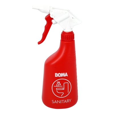 Sanitary spray bottle with foa