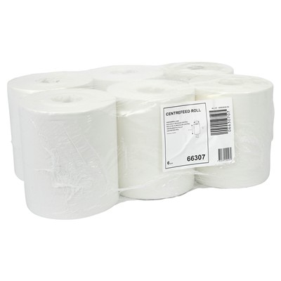 Midi Roll - 1 laags - 275 m x 21.5 cm - 6 rol - 66307 - WIT