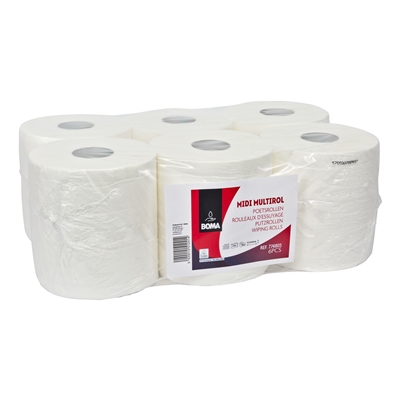 Midi Multirol - virgin tissue - 2 ply - 160 m x 20 cm - WHITE - 6 rolls