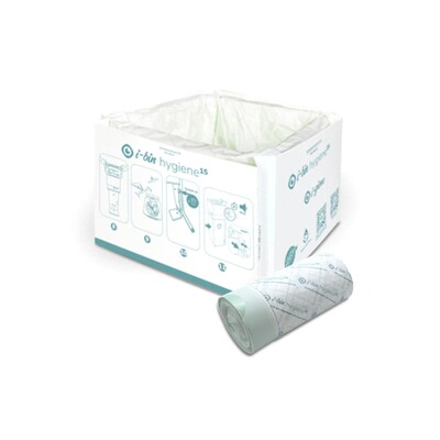i-bin navulset - 4 x navulcassette i-bin & 4 x rolletje afvalzakken met trekbandsluiting