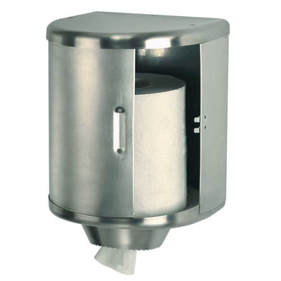 Distributeur rouleaux inox avec porte coulissante