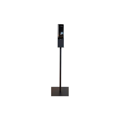Hygiënepaal zwart Basic L42xB42x135cm met verzwaarde voet