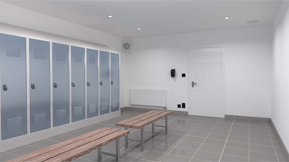 Se changer dans des vestiaires propres