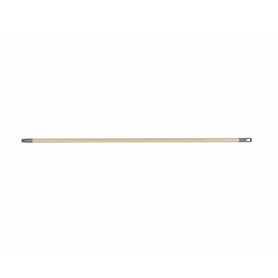 102403: Borstelsteel in hout - met plastiek schroefdraad en ophangoog - 140 cm