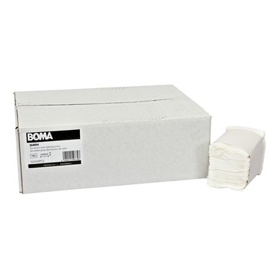 214054: Servetten voor tafeldispenser - zuiver tissue - 1 laags - 25 x 30 cm - WIT - 1800 stuks (12x150)