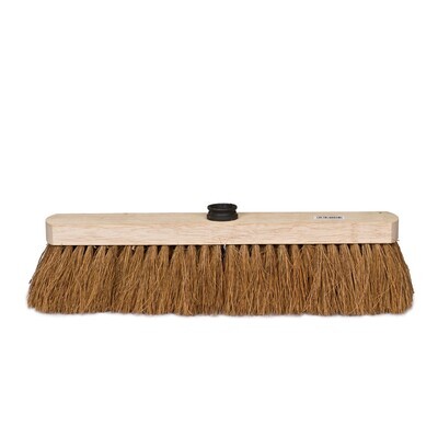 140800: Kokosbezem met schroefdraad - 38 cm