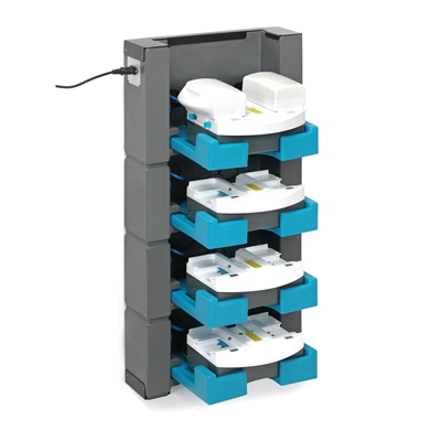 701372: I-Stack wall charger I-mop voor 4 batterij sets (laders niet inbegrepen)