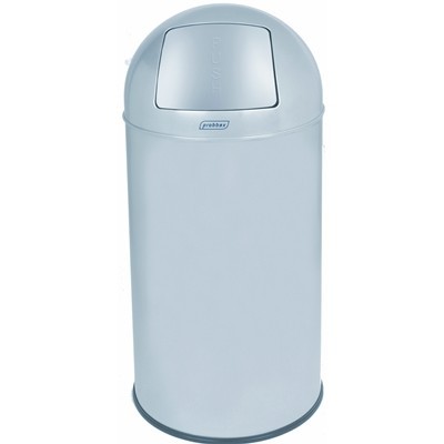 748082: Push bin - 40 l - ZILVER