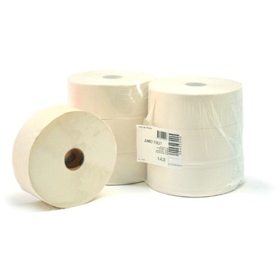 770011: Jumbo WC Papier T1 - 2 laags - 380 m - 1900 vel - 6 rol - 64020